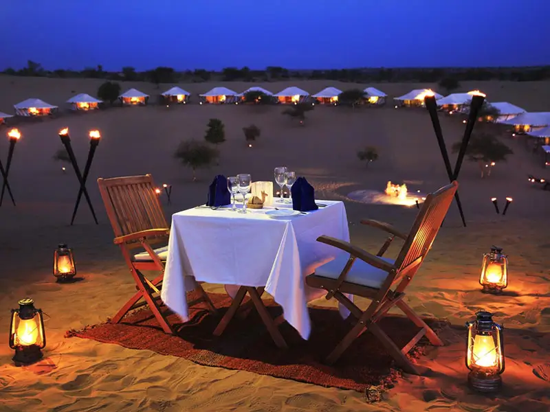 Dinner on the Dunes – A Magical Jaisalmer Experience